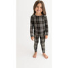 Sanders Long Sleeve Basic Pajama, Black - Pajamas - 6
