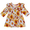 Goldie 3/4 Sleeve Flutter Dress & Bloomer Set, Pink - Mixed Apparel Set - 2