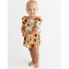 Goldie 3/4 Sleeve Flutter Dress & Bloomer Set, Pink - Mixed Apparel Set - 4