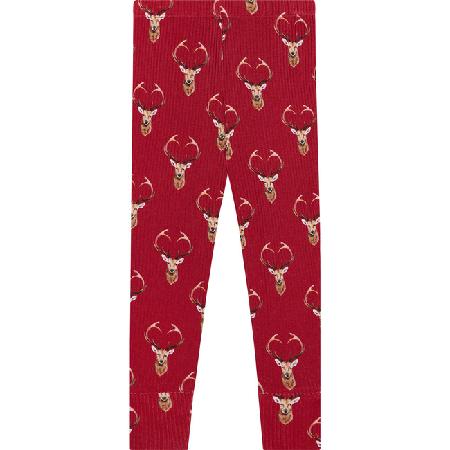 Dash Long Sleeve Basic Pajama, Red - Pajamas - 3