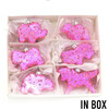 Frosted Circus Animal Cookie Ornaments, Pink Set of 6 - Ornaments - 2