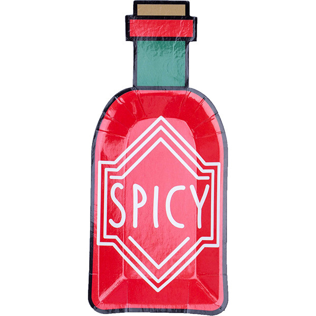 Spicy Bottle Canapé Plates