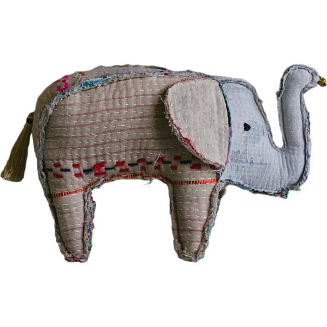 Kantha Baby Elephant Art Doll