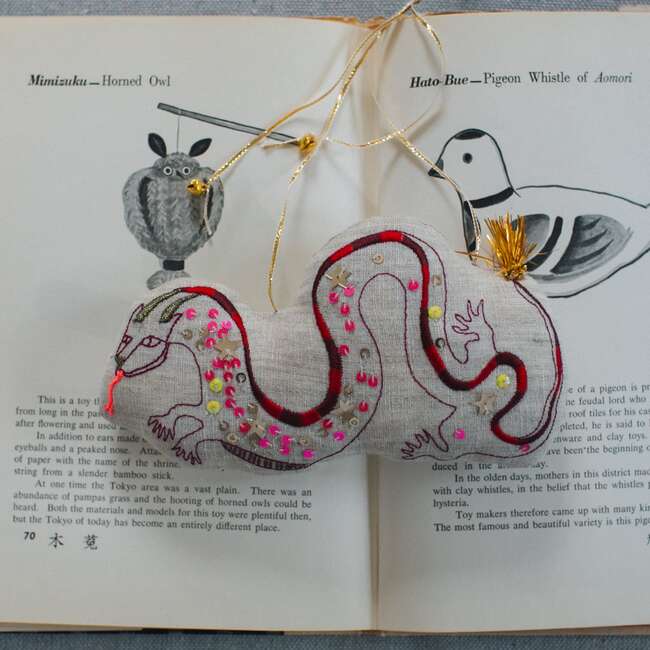 Year of the Dragon Cotton Ornament, Wall Hanging - Ornaments - 2