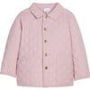 Classic Quilted Jacket, Light Pink - Coats - 1 - thumbnail