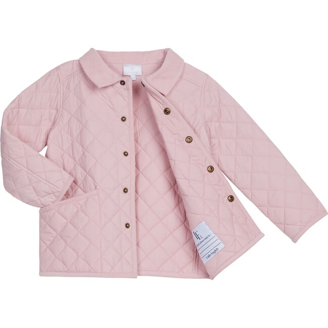 Classic Quilted Jacket, Light Pink - Coats - 2