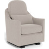 Nessa Glider, Sand With Espresso Base - Nursery Chairs - 1 - thumbnail
