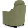 Nessa Glider, Olive Green Cotton-Linen With Espresso Base - Nursery Chairs - 4
