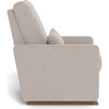 Matera Glider Recliner, Sand With Walnut Base - Nursery Chairs - 3