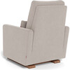 Matera Glider Recliner, Sand With Walnut Base - Nursery Chairs - 4