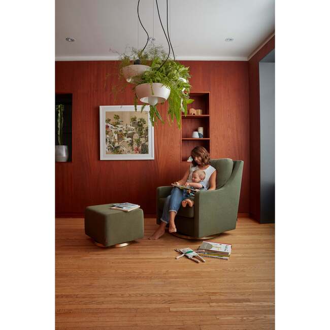 Vera Glider, Ash With Espresso Base - Nursery Chairs - 2