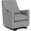 Luca Glider, Pepper Grey Weave With Espresso Base - Nursery Chairs - 1 - thumbnail