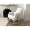 Joya Rocker, Faux Sheepskin With Maple Base - Nursery Chairs - 2