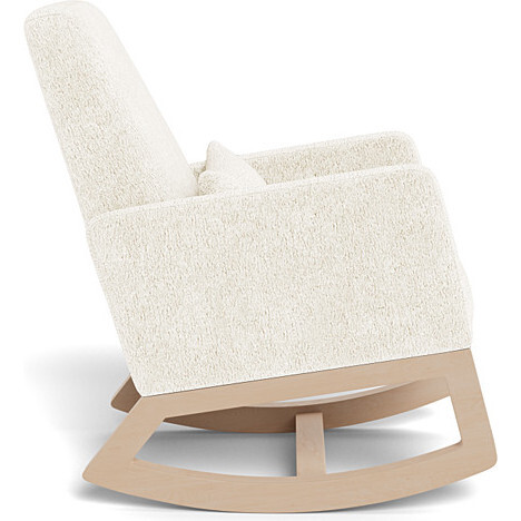 Joya Rocker, Faux Sheepskin With Maple Base - Nursery Chairs - 3