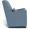 Luca Glider, Denim Blue With Espresso Base - Nursery Chairs - 3