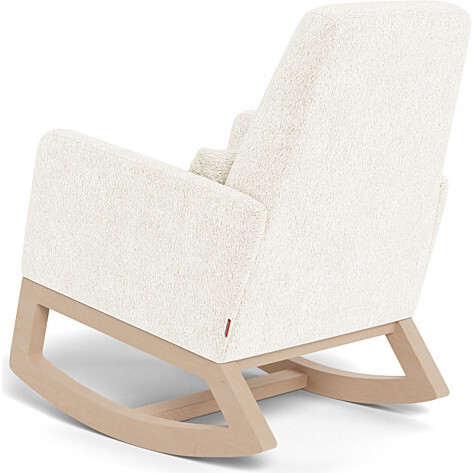 Joya Rocker, Faux Sheepskin With Maple Base - Nursery Chairs - 4