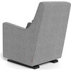 Luca Glider, Pepper Grey Weave With Espresso Base - Nursery Chairs - 4