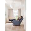 Grano Glider Recliner, Moss Green Velvet With Espresso Base - Nursery Chairs - 2