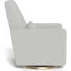 Grano Glider Recliner, Fog Grey With Gold Swivel Base - Nursery Chairs - 3