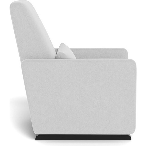 Grano Glider Recliner, Ash With Espresso Base - Nursery Chairs - 3