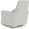 Grano Glider Recliner, Fog Grey With Gold Swivel Base - Nursery Chairs - 4