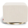 Glider Ottoman, Dune With Gold Swivel Base - Ottomans - 3