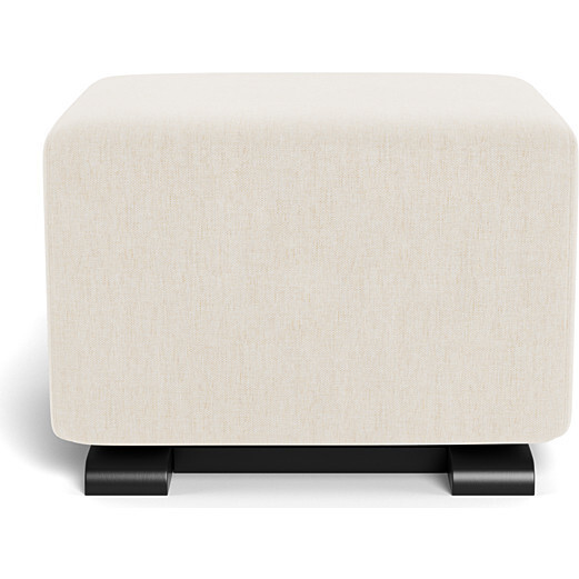 Glider Ottoman, Dune With Espresso Base - Ottomans - 4
