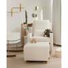 Glider Ottoman, Dune With Gold Swivel Base - Ottomans - 5