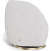 Gem Glider, Dove Grey Boucle With Gold Swivel Base - Nursery Chairs - 3