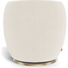 Gem Glider, Dune With Gold Swivel Base - Nursery Chairs - 4