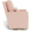 Como Glider, Petal Pink With Gold Swivel Base - Nursery Chairs - 3