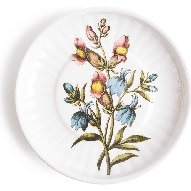 Floral Small Paper Plates Melamine, Set of 4
