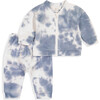 Tie Dye Jacket & Pant Set, Blue - Mixed Apparel Set - 1 - thumbnail