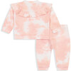 Tie Dye Jacket & Pant Set, Pink - Mixed Apparel Set - 2