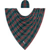 Tartan Plaid Infant Swaddle and Beanie Set, Green - Swaddles - 1 - thumbnail