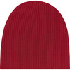 Dark Red Rib Infant Swaddle and Beanie Set, Red - Swaddles - 3