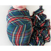 Tartan Plaid Infant Swaddle and Beanie Set, Green - Swaddles - 5