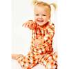 Long Sleeve Halloween Pajama Set, Orange - Pajamas - 2