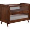 Breathable Mesh 3-in-1 Convertible Crib, Walnut - Cribs - 1 - thumbnail
