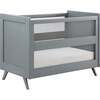 Breathable Mesh 3-in-1 Convertible Crib, Gray - Cribs - 1 - thumbnail