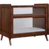 Breathable Mesh 2-in-1 Mini Crib with Mattress, Walnut - Cribs - 1 - thumbnail