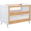 Breathable Mesh 3-in-1 Convertible Crib, Beech & White - Cribs - 1 - thumbnail