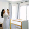 Breathable Mesh 2-in-1 Mini Crib with Mattress, Beech & White - Cribs - 2