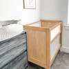 Breathable Mesh 2-in-1 Mini Crib with Mattress, Beech - Cribs - 2