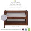 Breathable Mesh 3-in-1 Convertible Crib, Walnut - Cribs - 3