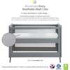 Breathable Mesh 3-in-1 Convertible Crib, Gray - Cribs - 3