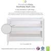 Breathable Mesh 3-in-1 Convertible Crib, White - Cribs - 3