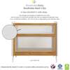 Breathable Mesh 2-in-1 Mini Crib with Mattress, Beech & White - Cribs - 3