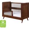 Breathable Mesh Toddler Bed Conversion Kit for 3-in-1 Convertible Crib, Walnut - Cribs - 4