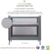 Breathable Mesh 2-in-1 Mini Crib with Mattress, Gray - Cribs - 3